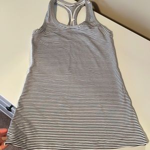 Striped lululemon tank, size 4